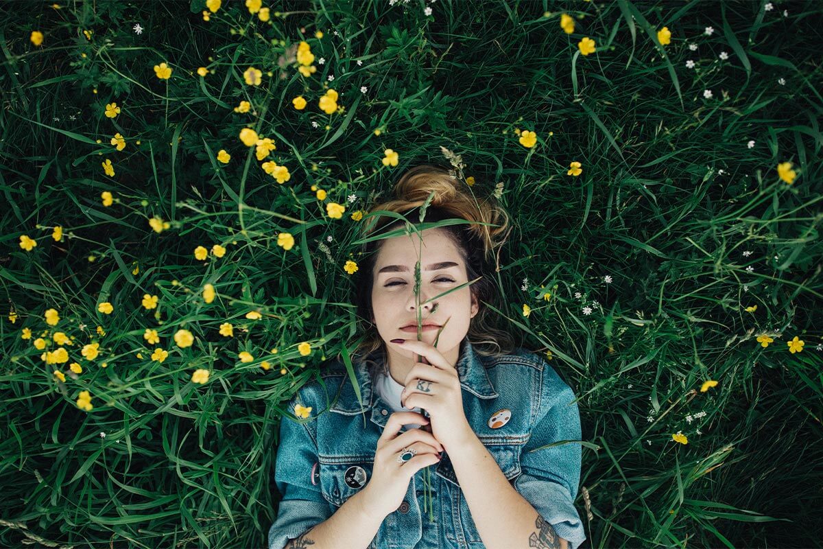 Girl & Flower