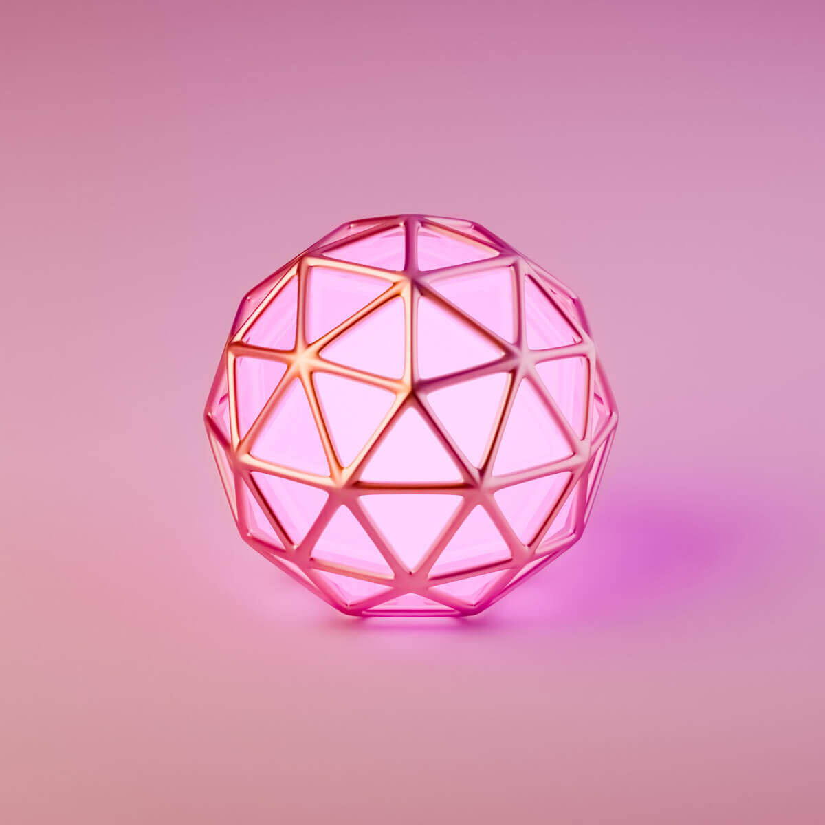 Pink Hexagonal Ball