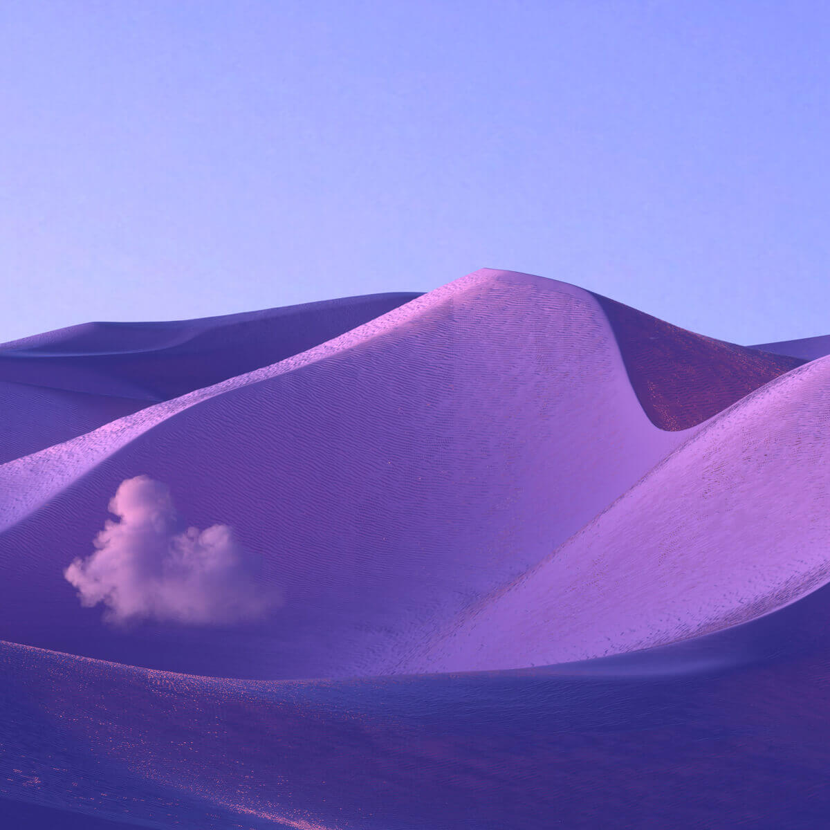 Purple Sand in Mars
